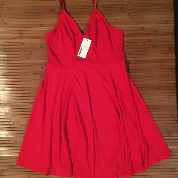 Little Red Dress Flare satin straps L - Picture 6 of 6